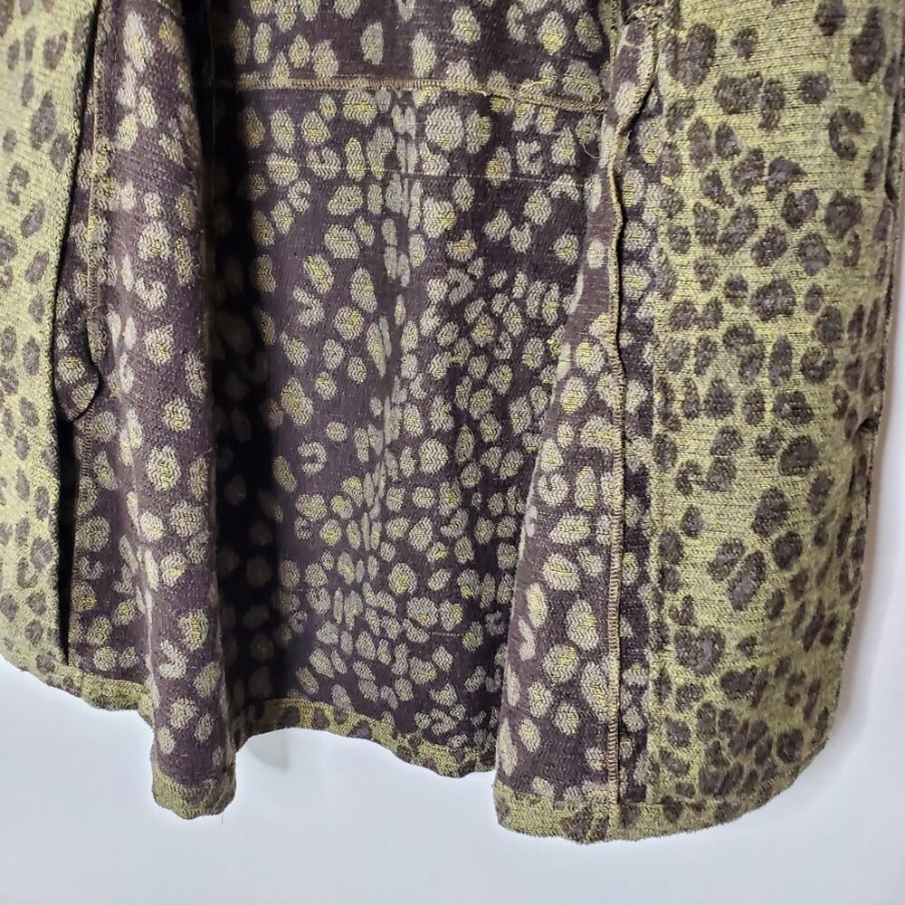 True Grit Dry Goods Animal Print longline soft coat  Size Large Great condition - Picture 3 of 13
